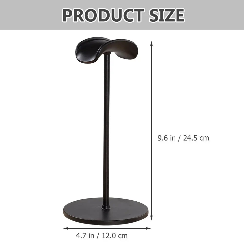Headphone Stand Desk Organizer – Non-Slip Universal Gaming Rack Headphone Stand PLUSH Black