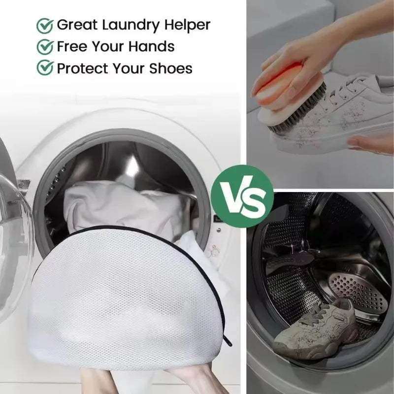 Mesh Shoe Washing Bags with Zipper – 2pcs Laundry Organizer Mesh Laundry Bag PLUSH