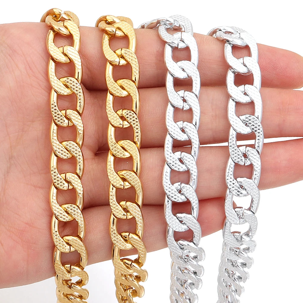 5 Yards Aluminum NK Flat Link Chain – DIY Jewelry & Bags Jewelry Making Chain PLUSH