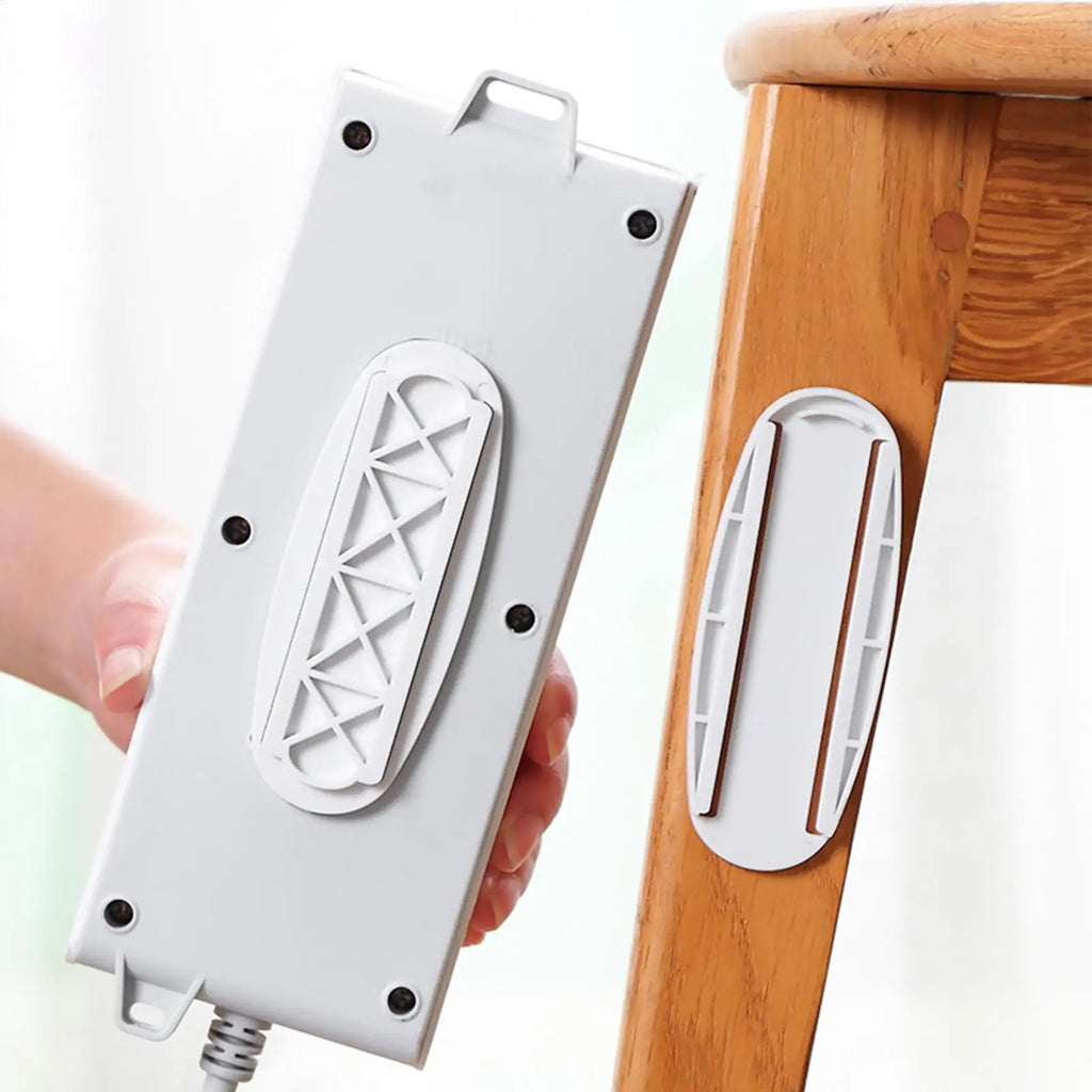 Self-Adhesive Power Strip Holder & Wall Mount Cable Organizer Cable & Socket Organizer PLUSH