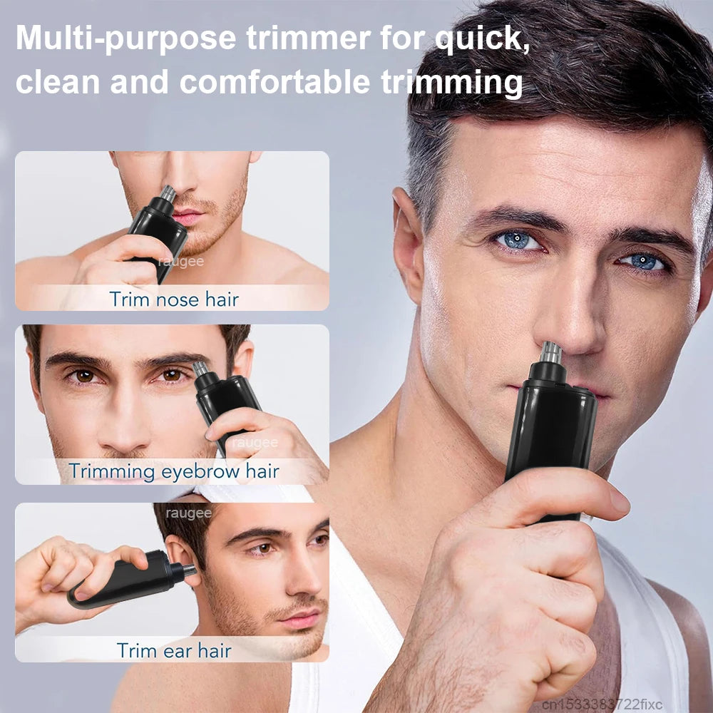 Raugee Mini Electric Nose & Ear Hair Trimmer USB Rechargeable Nose Hair Trimmer PLUSH