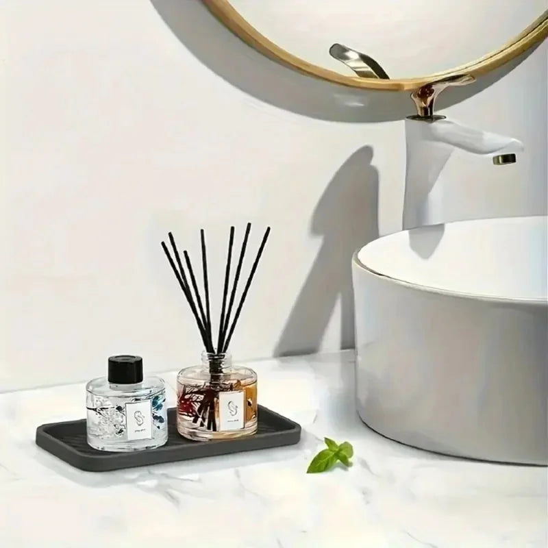 Silicone Sink Splash Guard & Soap Holder – Kitchen & Bath Sink Splash Guard PLUSH