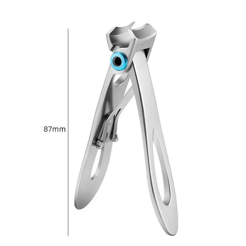 Stainless Steel Nail Clipper – Fingernail & Toenail Trimmer Nail Clipper PLUSH Large Silvery