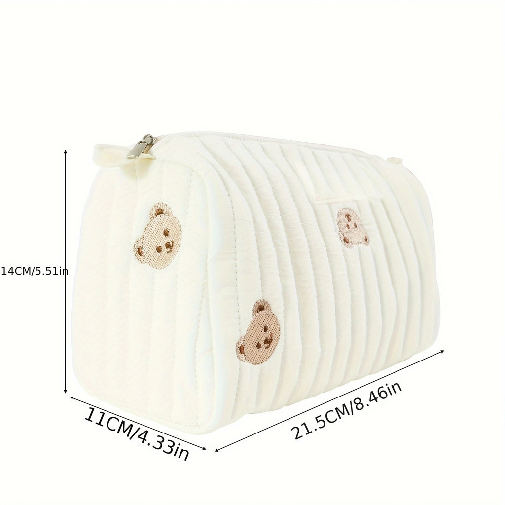 Patchwork Diaper Bag Embroidered Travel Organizer Purse Diaper Bag Purse PLUSH bears