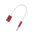 3.5mm to USB-C Female Audio Adapter Cable | Lossless Sound Audio Adapter Cable PLUSH Red