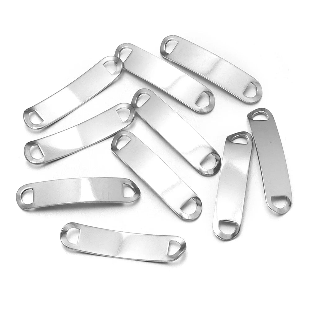 Stainless Steel Curved Bar Connectors – DIY Jewelry Findings Jewelry Connector Findings PLUSH Steel 8X43mm
