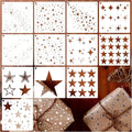 Sparkle Star Stencil Set – Reusable Stars Craft Template Craft Stencil Set PLUSH 12PCS for Bag 1Bags