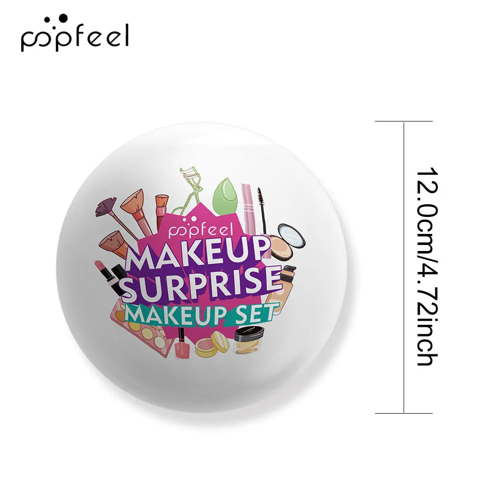 POPFEEL Surprise Makeup Ball Gift Set – Festive Cosmetic Bundle Makeup Gift Set PLUSH