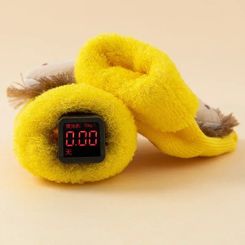 Baby Anti-Slip Gripper Floor Socks – Warm Cotton Infant Set Baby Gripper Socks PLUSH