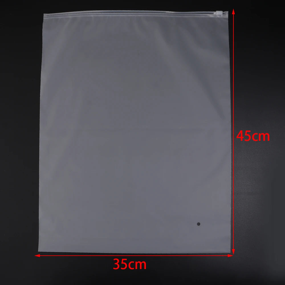 Matte Frosted Ziplock Bags – Jewelry & Craft Storage Pouches Ziplock Storage Bags PLUSH 35X45cm 5pcs