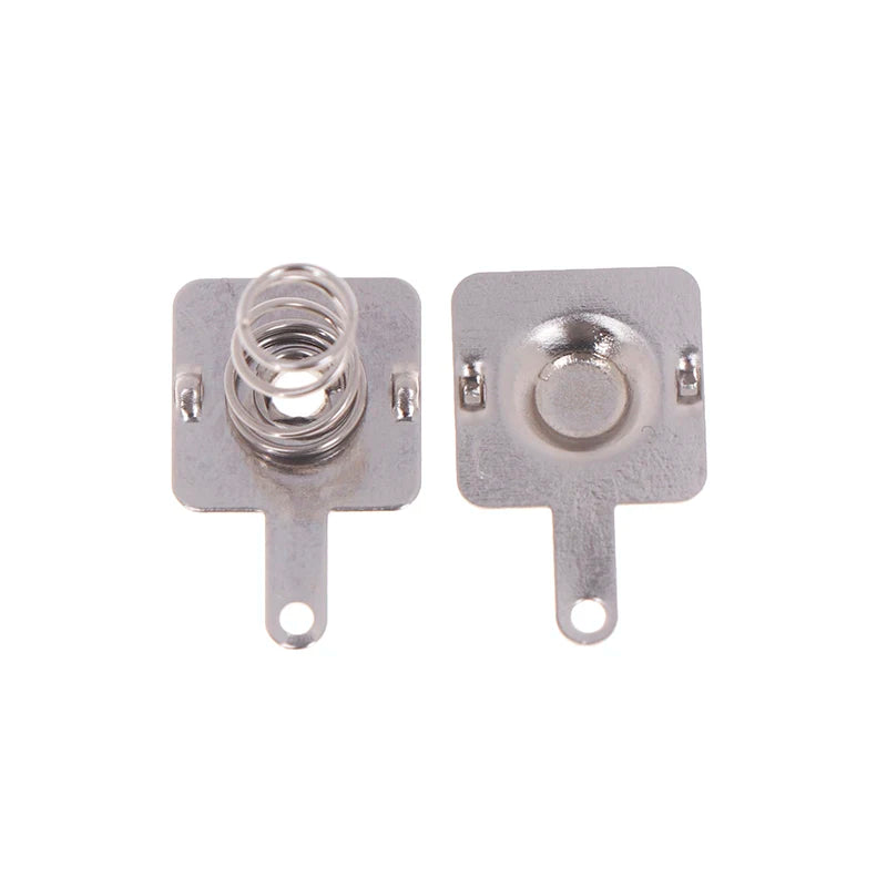 5-Set AA Battery Spring & Contact Plate Replacements – Silver Battery Contact Parts PLUSH