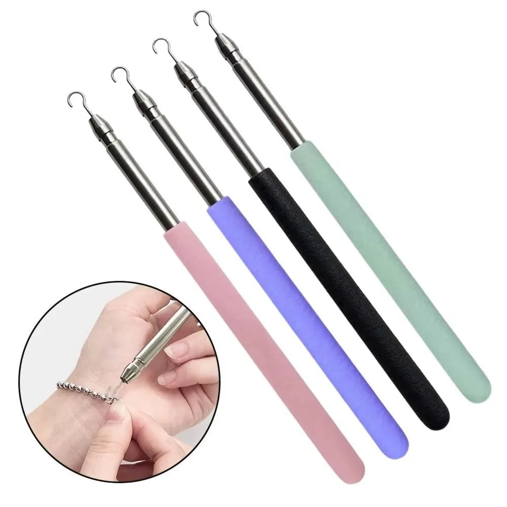 Retractable Bracelet Fastener Helper Tool – Stainless Steel Jewelry Helper Tool PLUSH