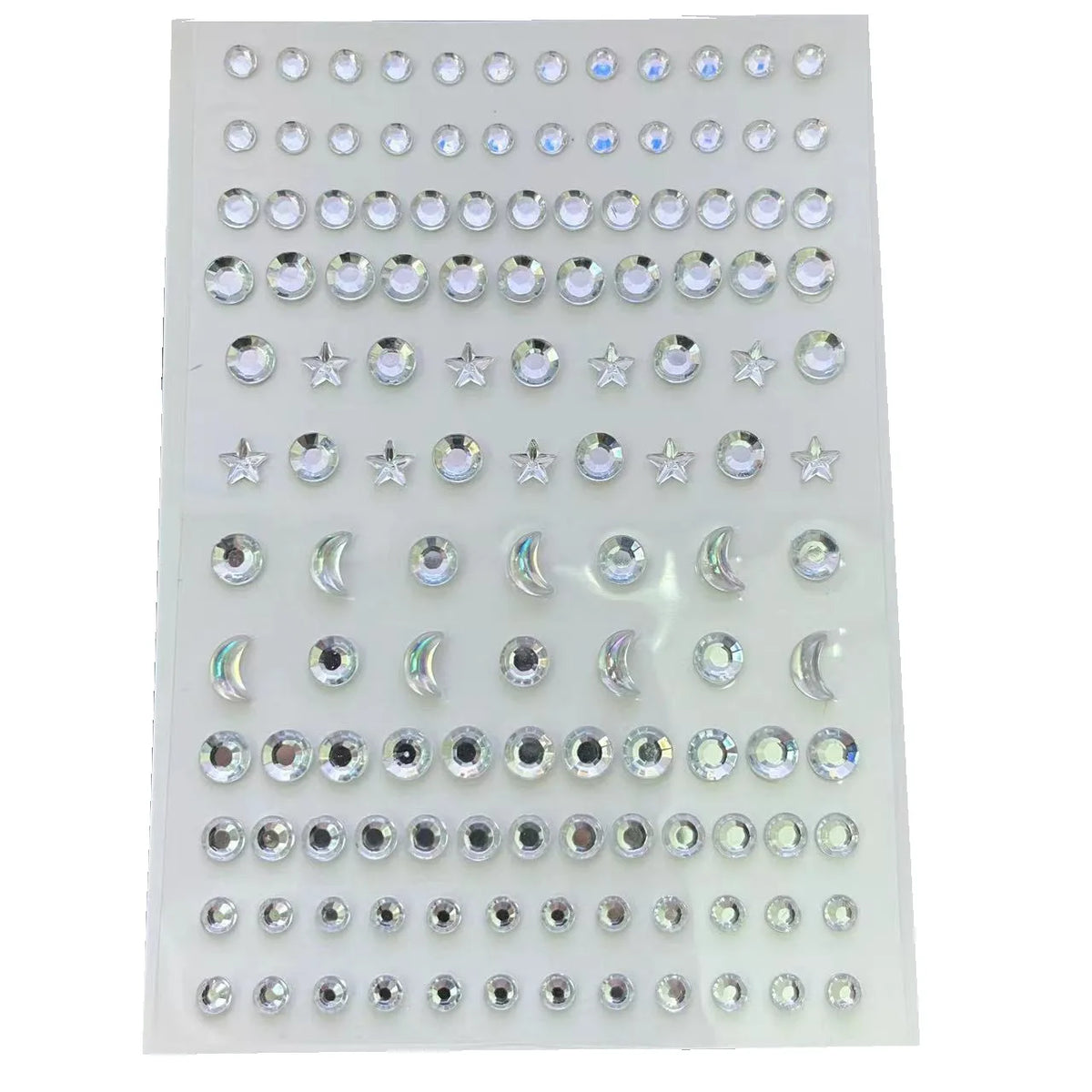 Star Moon Face & Nail Gem Stickers – Self-Adhesive Body Decals Face & Nail Stickers PLUSH 3
