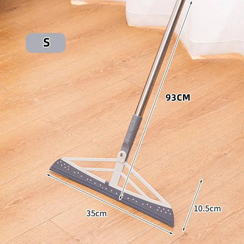 180° Rotatable Rubber Broom & Floor Squeegee – PEISI Rubber Floor Broom PLUSH Magic Rubber Broom S 2