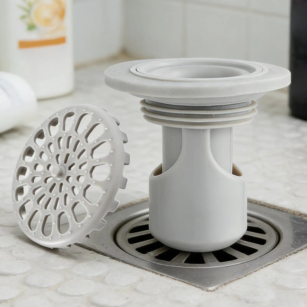 Anti-Odor Shower Floor Drain Plug & Hair Filter – ABS Floor Drain Plug PLUSH