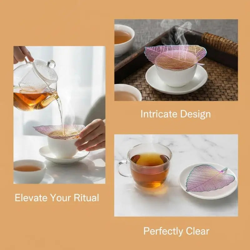 Stainless Steel Bodhi Leaf Tea Strainer & Infuser – Portable Tea Strainer Infuser PLUSH