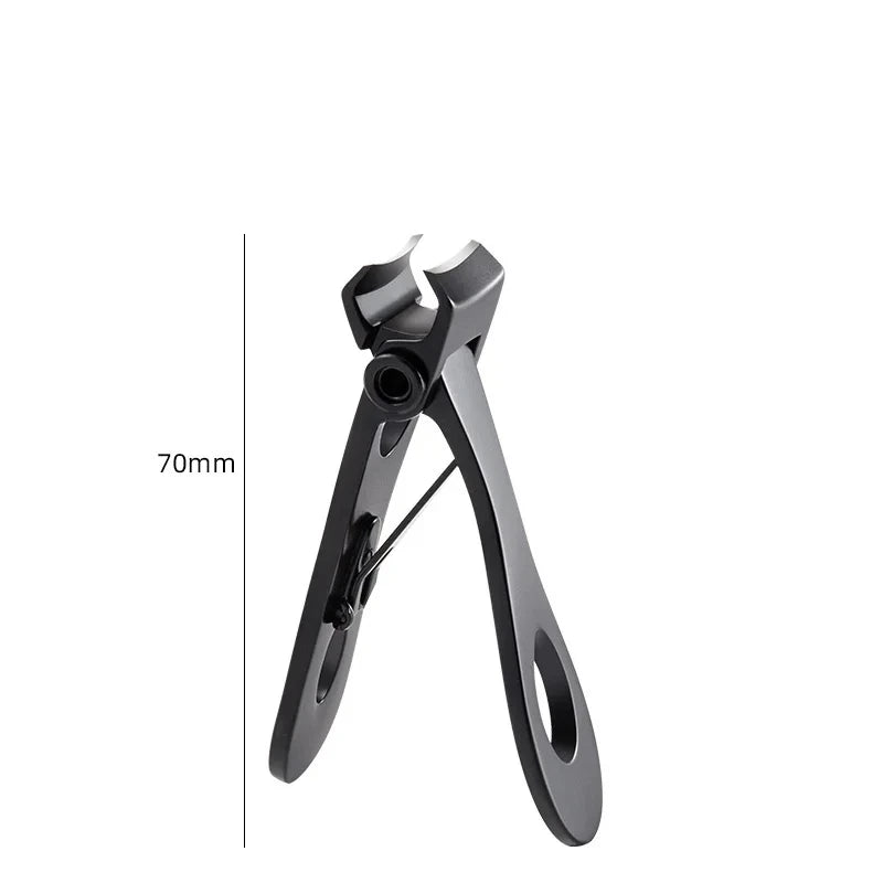 Stainless Steel Nail Clipper – Fingernail & Toenail Trimmer Nail Clipper PLUSH Small Black