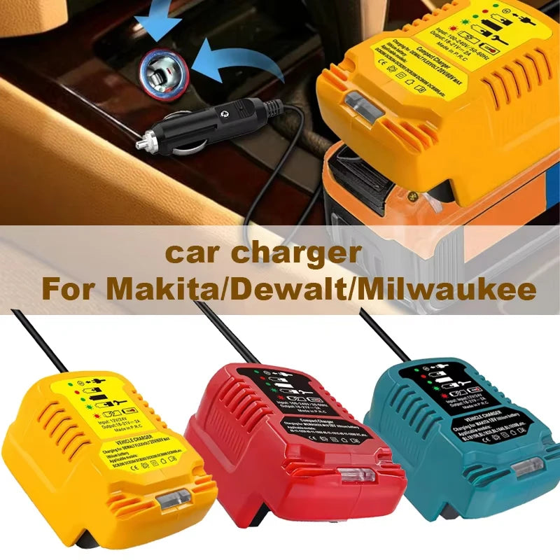 ZWINCKY Portable 18V Battery Charger – Makita DeWalt Milwaukee Power Tool Charger PLUSH