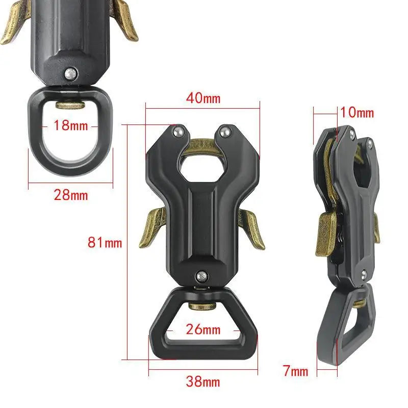 Heavy Duty Dog Leash Swivel Frog Clip Quick Release Buckle Dog Leash Buckle PLUSH