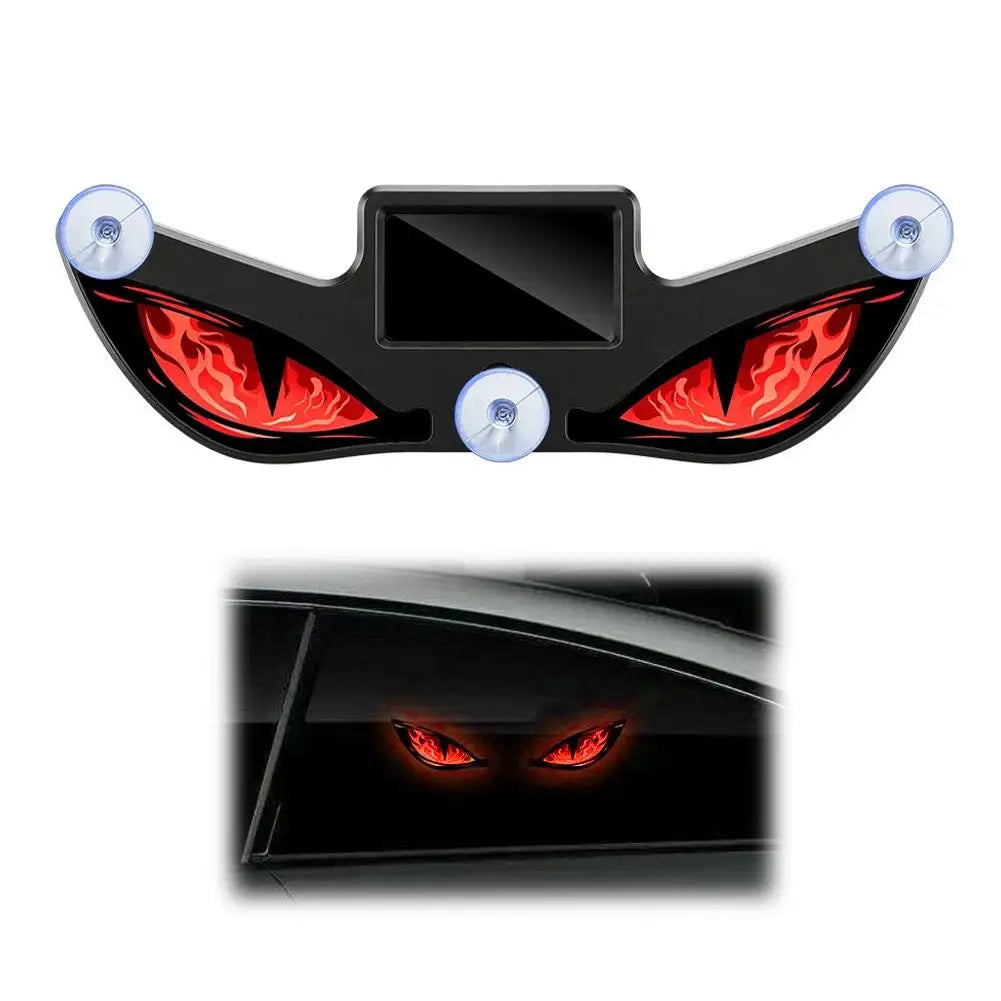 Solar LED Car Warning Light – Dynamic Big Eye Suction Cup LED Car Warning Light PLUSH A