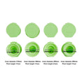 4-Pack Squeeze Bottle Caps – Universal Sauce Dispenser Lids Condiment Bottle Lids PLUSH Green 4Pcs
