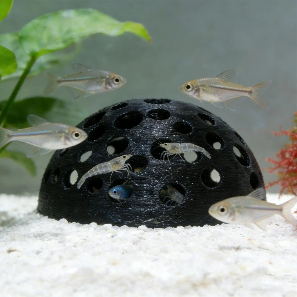 Resin Aquarium Shrimp Breeding Cave – Fish Hiding Shelter Aquarium Cave Decor PLUSH