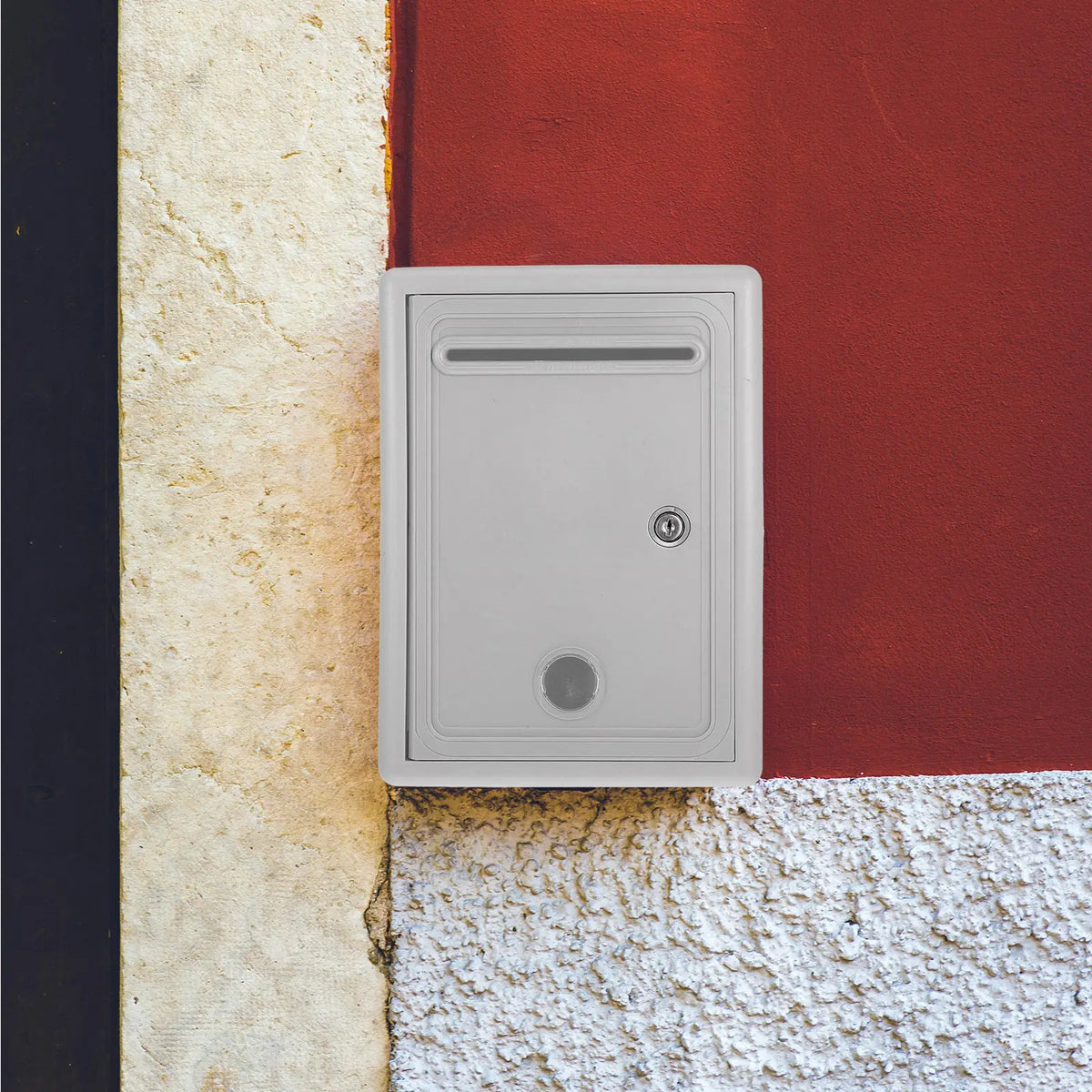 Wall Mount Lock Box with Slot – Secure Metal Suggestion Box Wall Mount Lock Box PLUSH