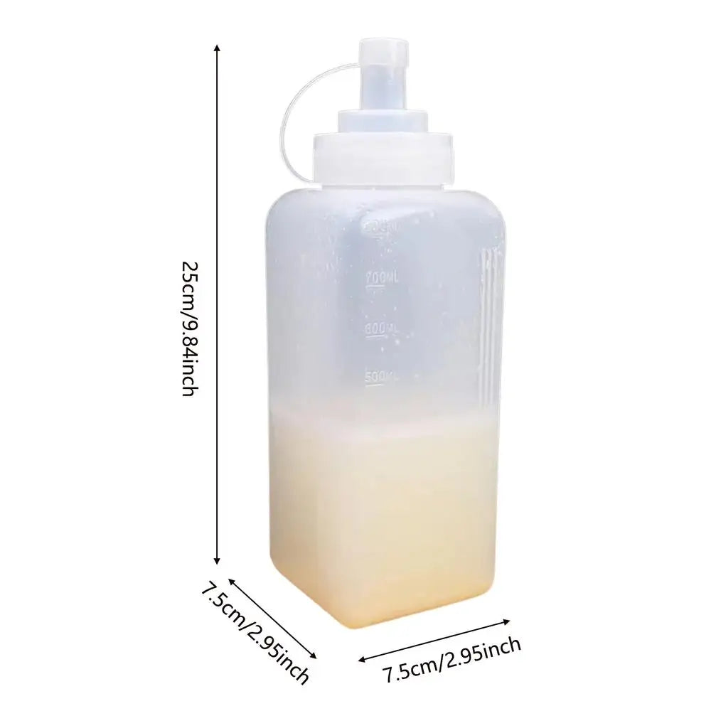 Large Caliber Condiment Squeeze Bottle – Kitchen Dispenser Condiment Dispenser Bottle PLUSH 1PC