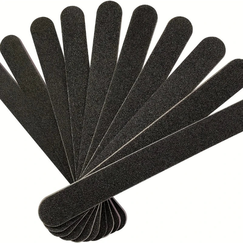 10-Pack Double-Sided Nail Files 100/180 Grit | Emery Boards Nail File Set PLUSH 10 PCS