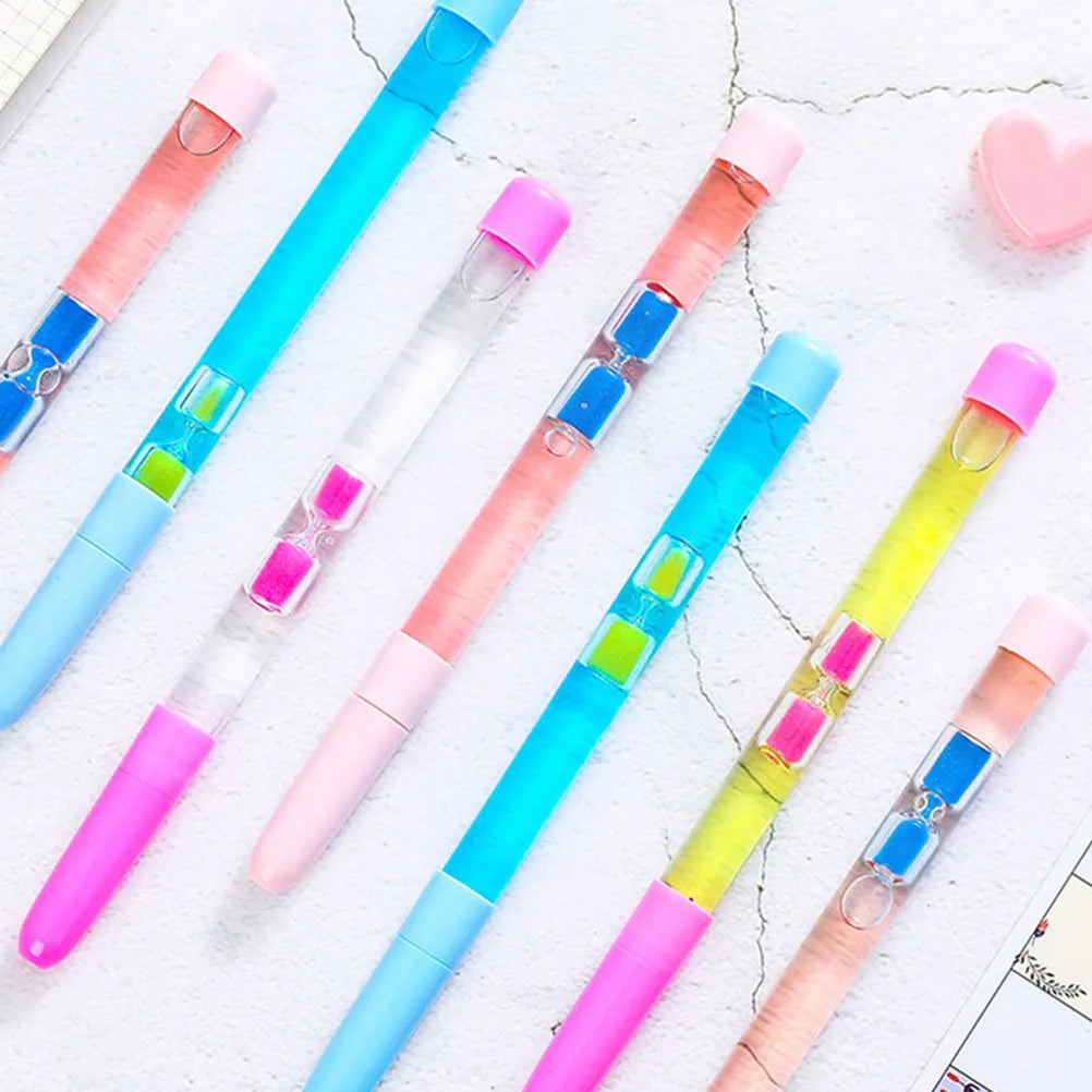 12pcs Quicksand Magic Wand Gel Pens – Cute Cartoon Gift Set Gel Pen Set PLUSH