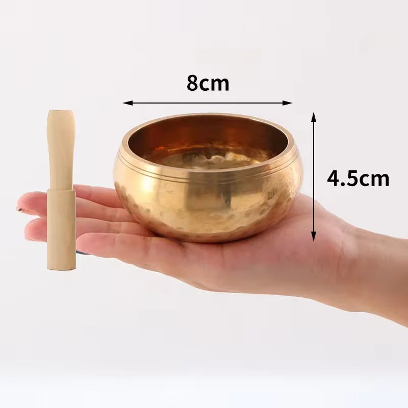 Handmade Brass Tibetan Singing Bowl – Meditation & Yoga Meditation Singing Bowl PLUSH