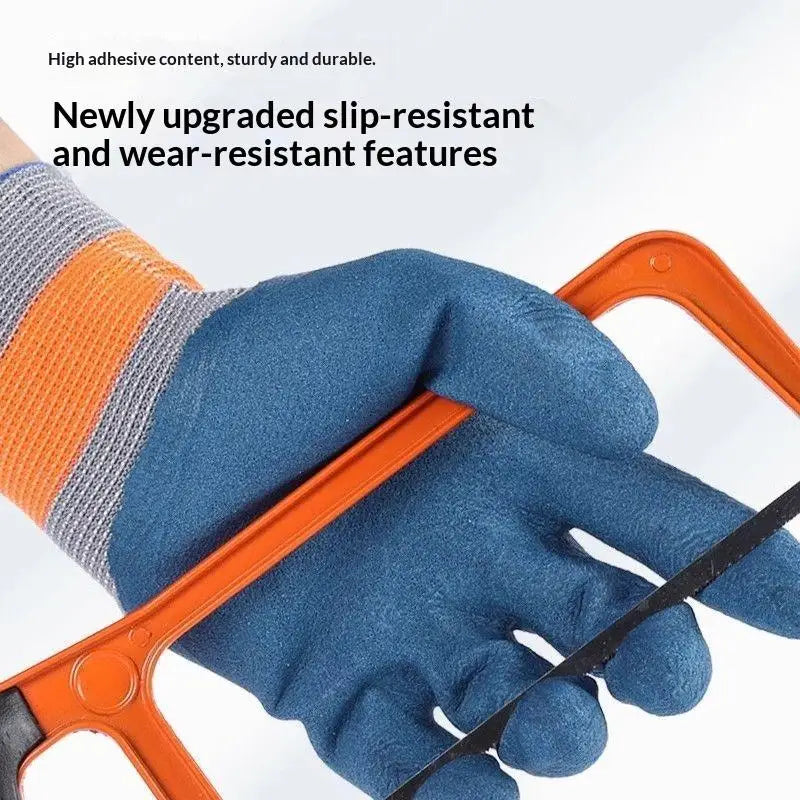 Rubber Palm Work Gloves – Waterproof Thorn Proof Garden Gloves Rubber Work Gloves PLUSH