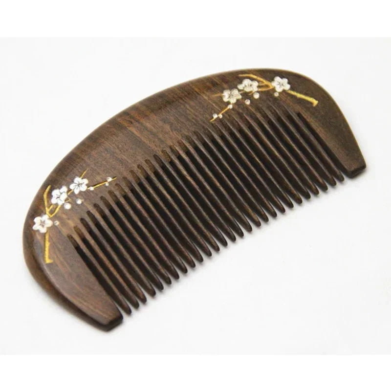 Sandalwood Gua Sha Massage Comb – Scalp, Face & Head Gua Sha Massage Comb PLUSH
