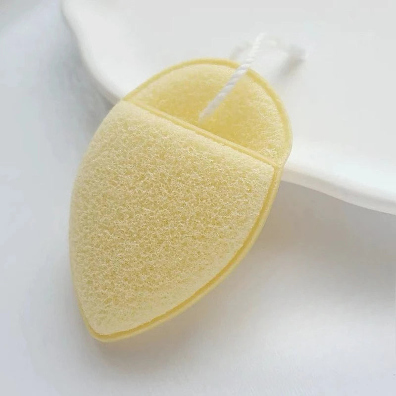 Natural Exfoliating Facial Cleansing Sponge – Deep Pore Cleanser Facial Cleansing Sponge PLUSH Yellow
