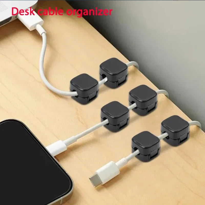 Magnetic Cable Clips Adhesive Wire & Cord Organizer for Desk Cable Organizer Clips PLUSH