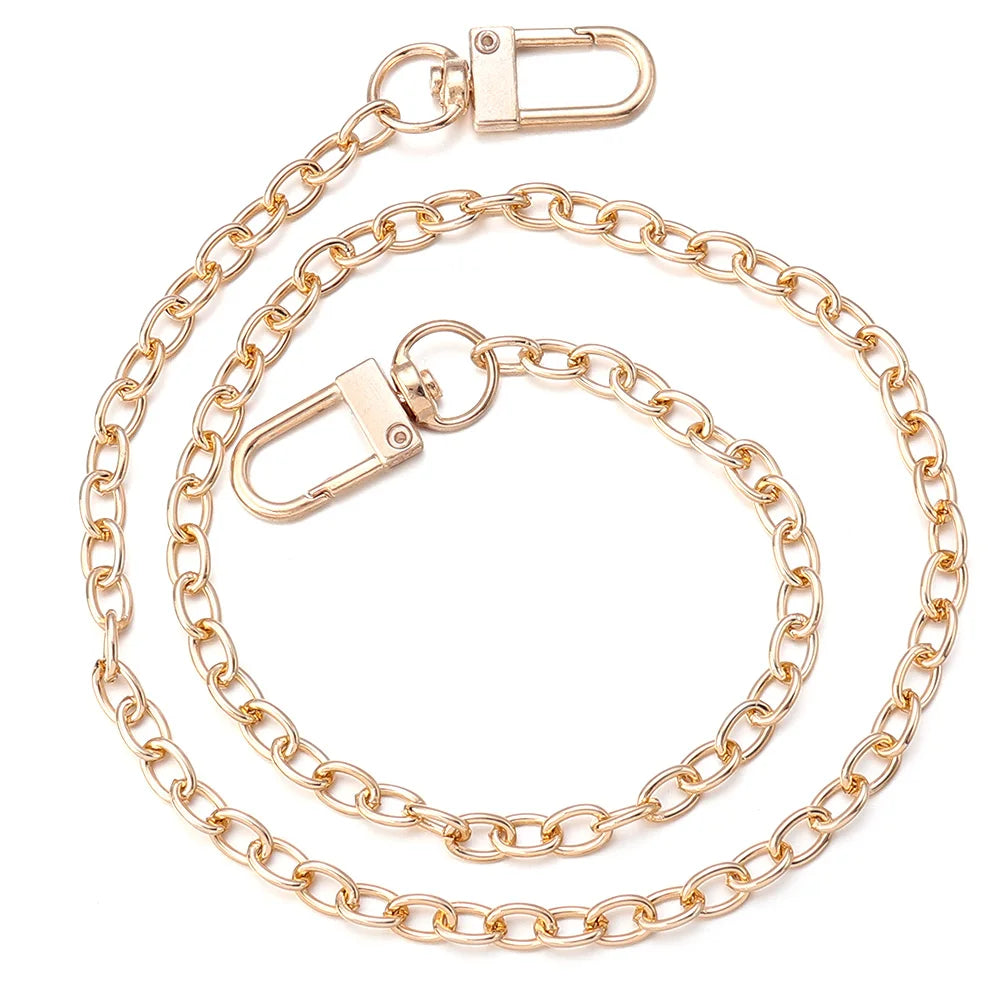 Aluminum O-Shape Chain 20–120cm Silver Gold | DIY Jewelry Jewelry Making Chain PLUSH Light Gold 20cm