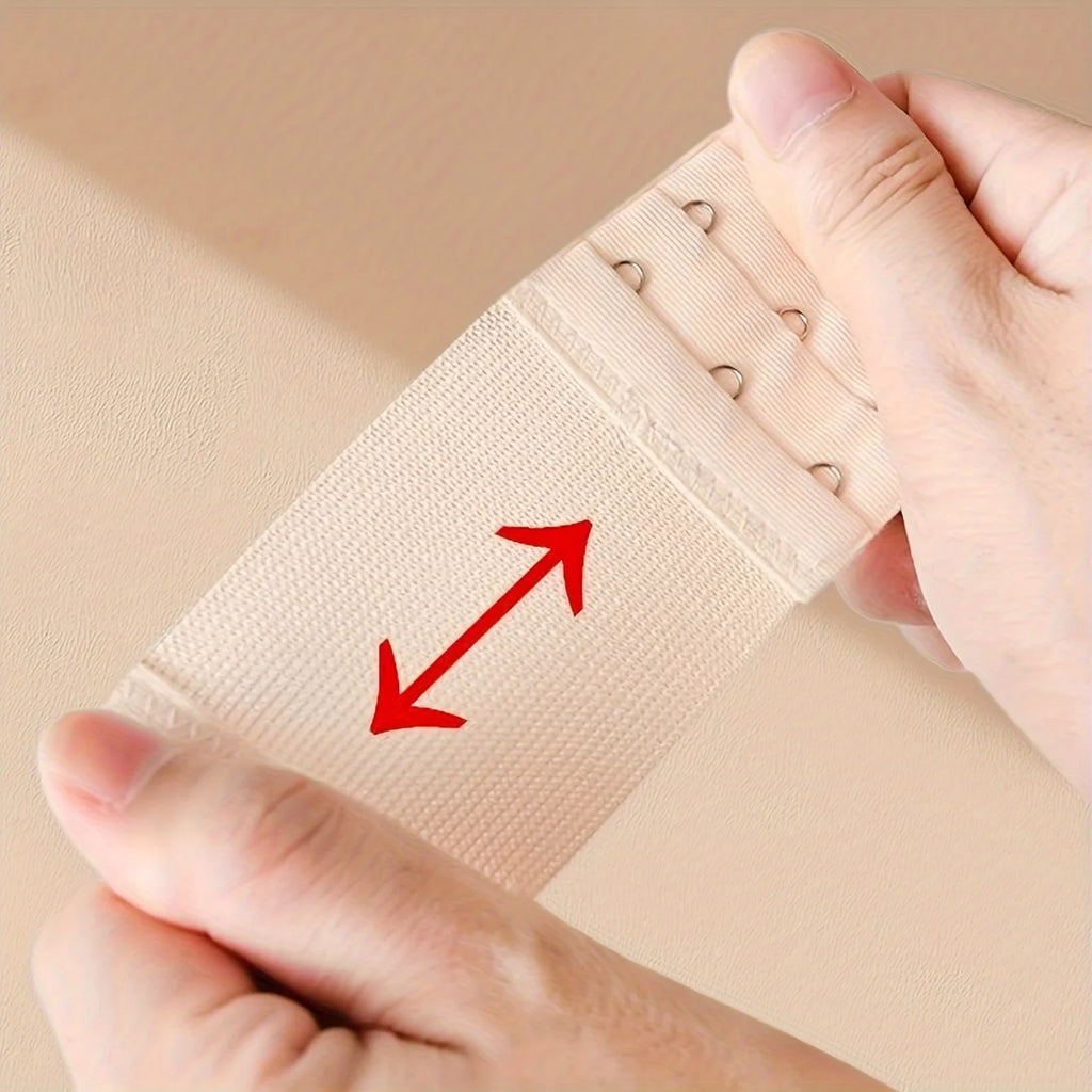 3-Pack Elastic Bra Extenders – 3 Row 2 Hook Women's Accessory Bra Extender PLUSH