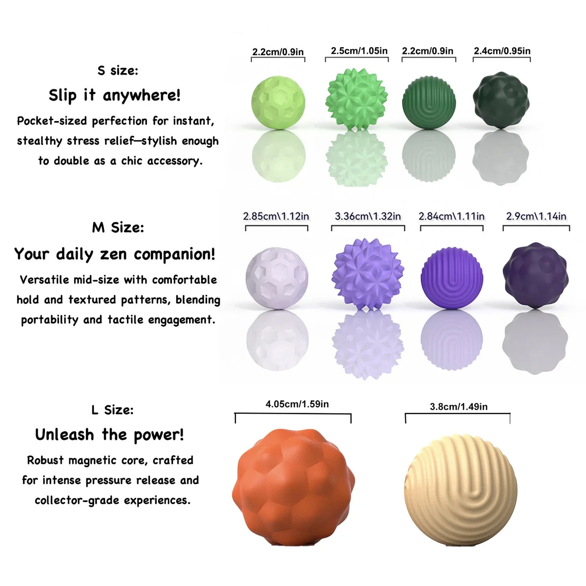 Silicone Magnetic Sensory Fidget Balls for Kids & Adults Sensory Fidget Toy PLUSH