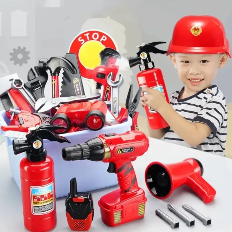 Kids Firefighter Pretend Play Set – Fire Safety Learning Toy Pretend Play Set PLUSH