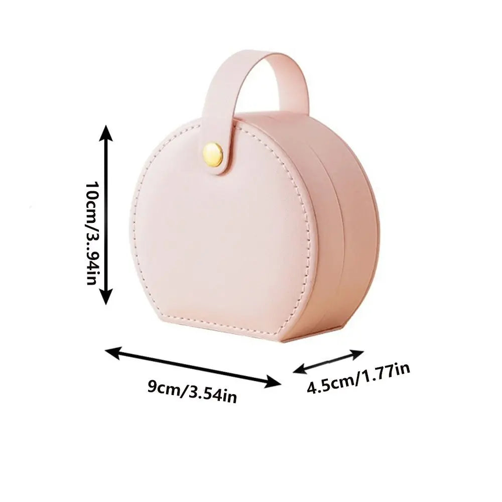 PU Leather Portable Jewelry Organizer Box | Large Capacity Jewelry Storage Box PLUSH