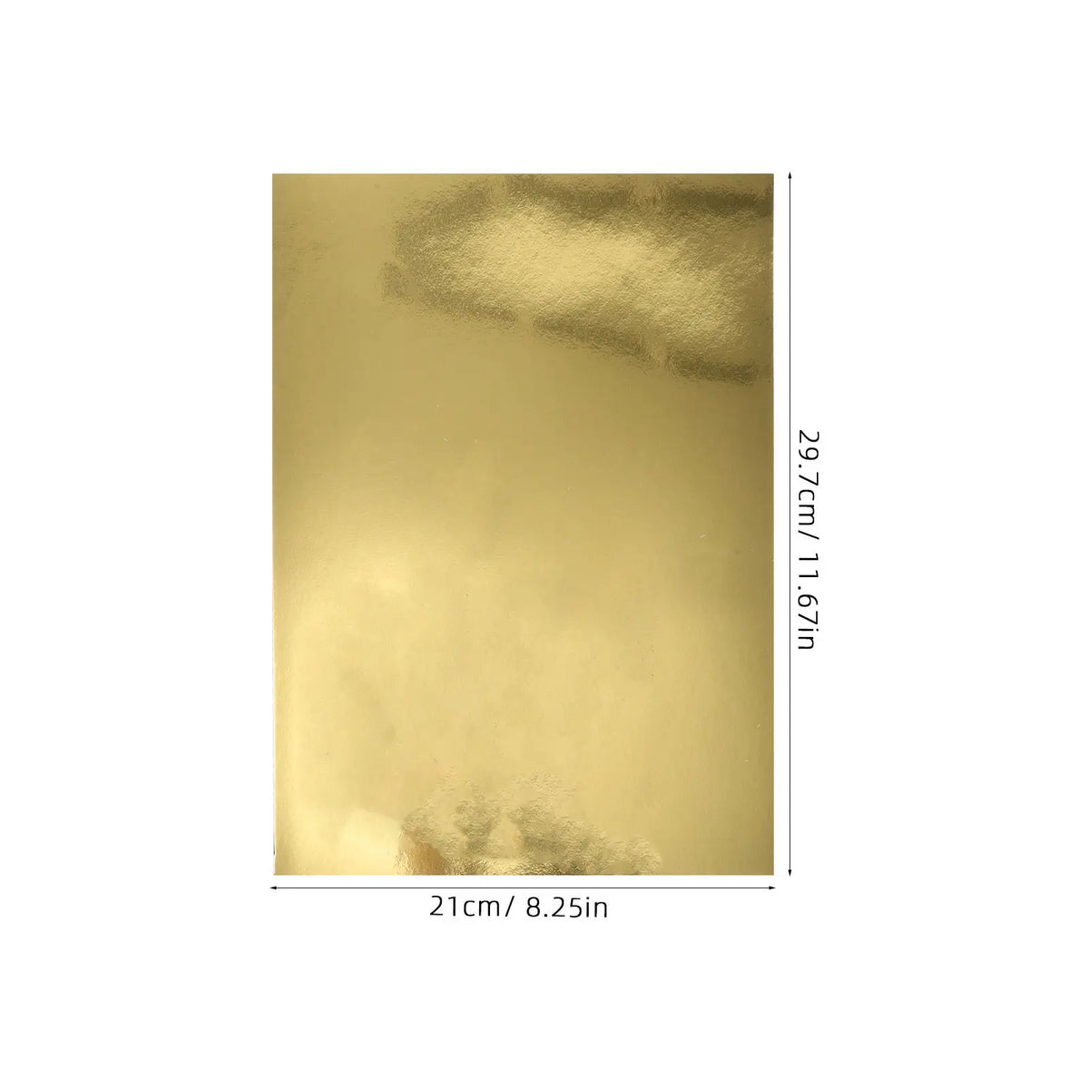 10 Sheets Gold Metallic Foil Cardstock A4 Mirror Shimmer Paper Metallic Craft Paper PLUSH