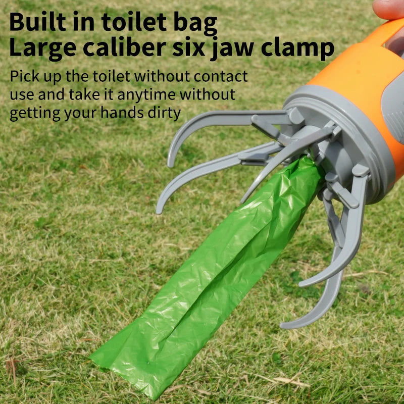 No-Touch Foldable Dog Poop Pickup Tool – Six-Claw Scooper Pooper Scooper PLUSH