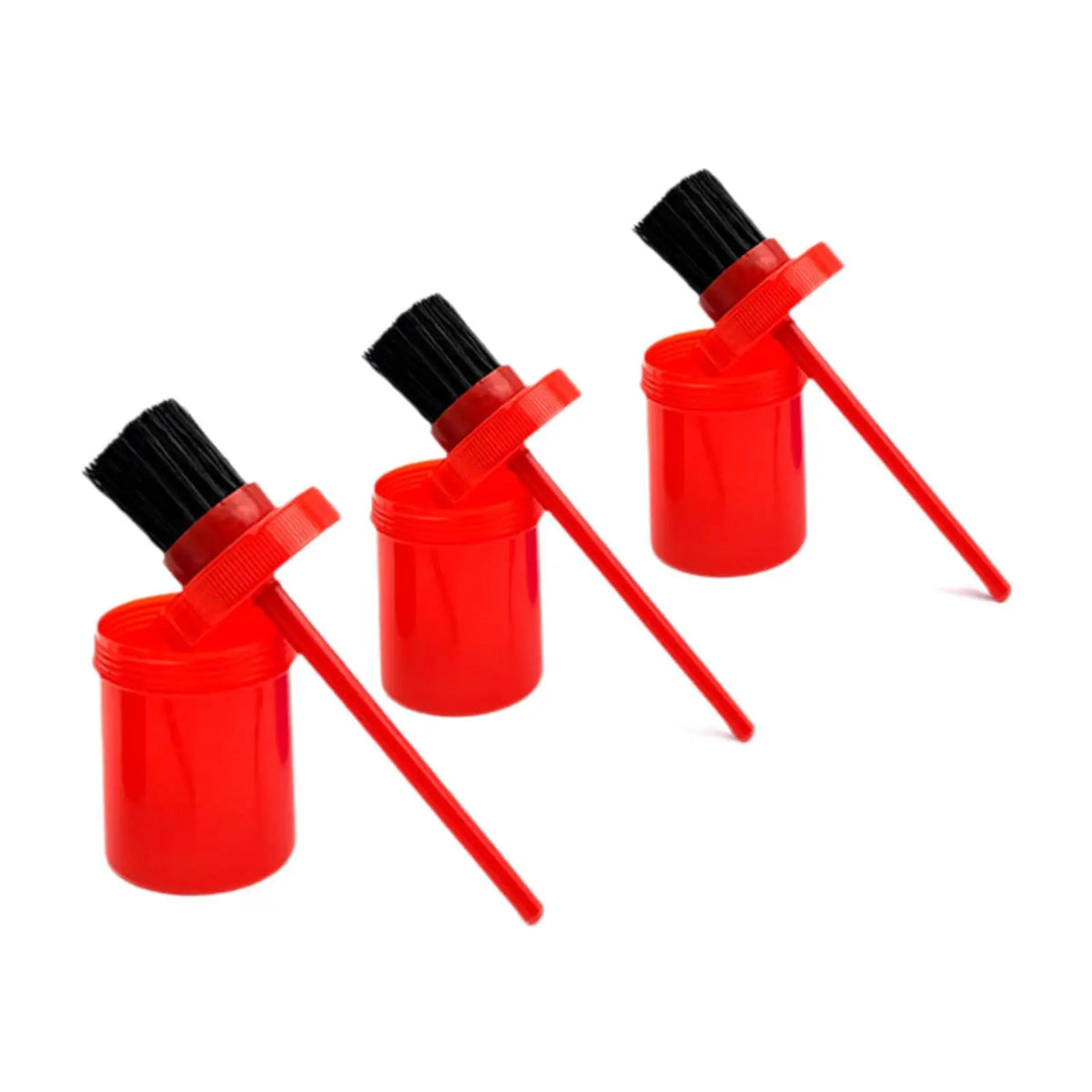 Hoof Oil Brush Applicator Set – 3-Pack Horse Grooming Tool Horse Grooming Tool PLUSH Red
