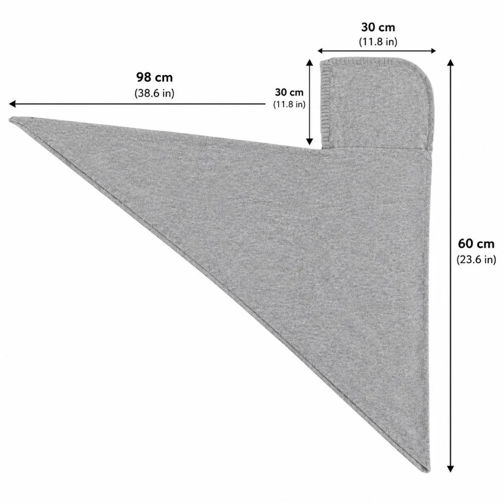 Women's Hooded Triangle Scarf Shawl – Knit Polyester Wrap Hooded Scarf Shawl PLUSH