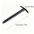 10-Pack Screw-In Tent Stakes – Windproof Camping Ground Pegs Tent Stakes PLUSH Black 10Pcs