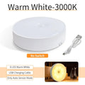 LED Motion Sensor Night Light USB Rechargeable Cabinet Lamp Motion Sensor Light PLUSH No Switch Warm