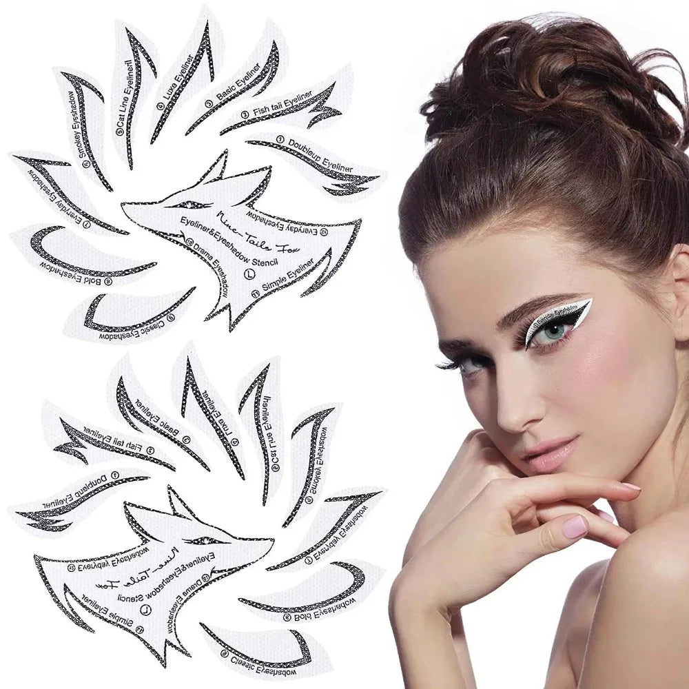 Fox Eye Makeup Stencils – Eyeliner & Eyebrow Templates Eye Makeup Stencil PLUSH