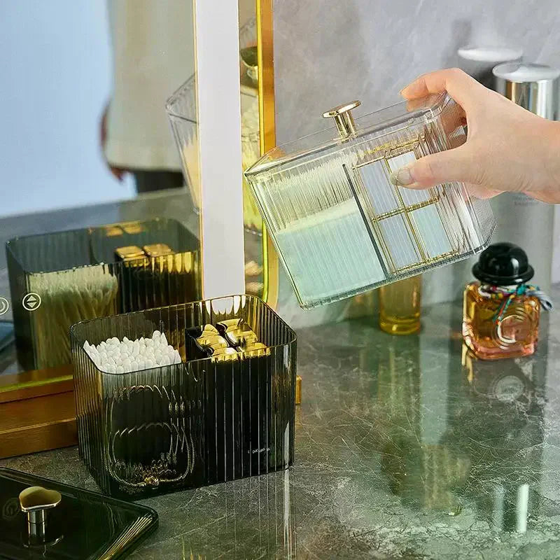 Acrylic Cosmetic Organizer Storage Box – Dust-Proof Desktop Cosmetic Storage Box PLUSH