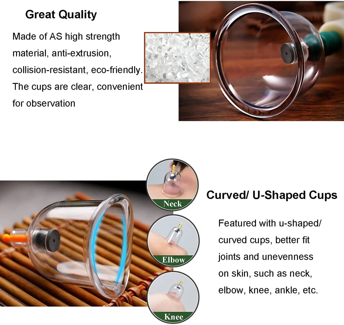 12-Piece Vacuum Cupping Set with Pump Gun | Body Massage Cupping Therapy Set PLUSH