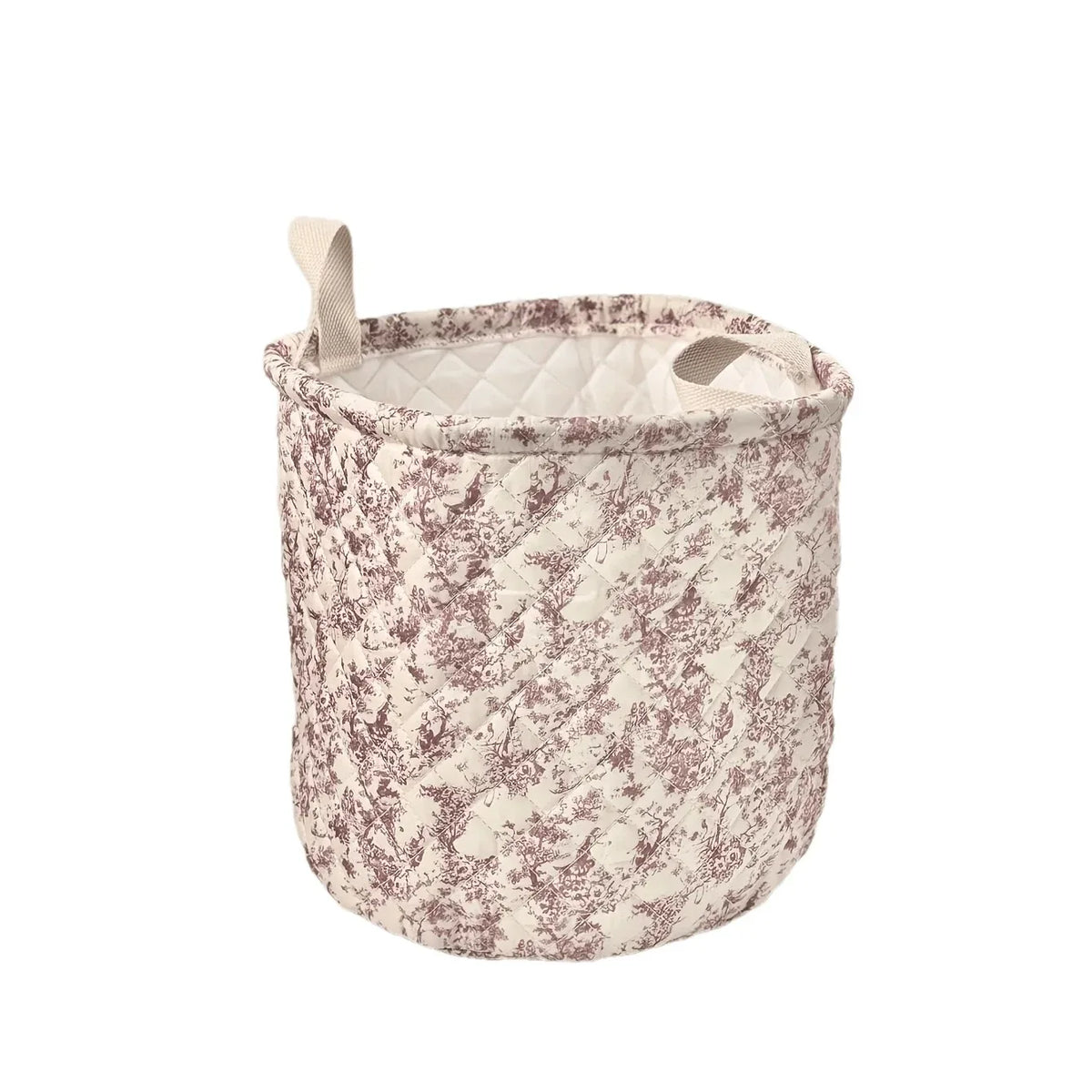 Large Fabric Storage Basket – Foldable Laundry Hamper 2 Sizes Fabric Storage Basket PLUSH Classic Pink 1
